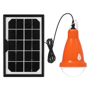 Solar Glühbirnen Powered Solar Shed Camping Licht Lampen für Outdoor Indoor Home Hühnerstall und Zelt