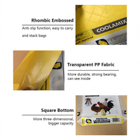Sacs d'alimentation en polypropylène tissé PP sur mesure 10KG 20KG 25kg, sacs d'engrais en polypropylène, sacs de riz et de céréales de haute qualité laminés BOPP