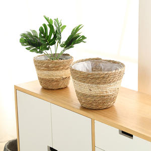 環境に優しい植物繊維製植木鉢＆フラワーポット（家庭、庭園、ホテル、観葉植物用） - Product Image 3