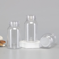 Prix d'usine – Flacon transparent vide de 120 ml de qualité pharmaceutique pour pilules et gélules avec bouchons à vis