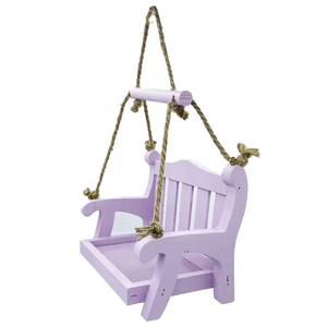 Asılı yetiştiriciliği dinlenme salıncak koltuğu kuş besleyici ahşap yuvalama kutusu katı ahşap yuva Birdhouse ahşap kuş besleyiciler için açık havada - Product Image 4