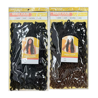 3X Gypsy Locs Curly Braids Ombre 3 Tone Color Faux Locs Un Pacchetto Completo per Tutta la Testa, Extension per Capelli in Fibra Resistente alle Alte Temperature Realizzate a Macchina