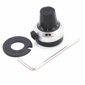 6.35 mm potentiometer Plastic 10 Ten turns knob with numbers