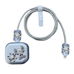Nouvelle coque de protection pour tête de charge rapide 20W <span class=keywords><strong>standard</strong></span> britannique avec design ours électroplaqué et protection du câble de données - Product Image 5