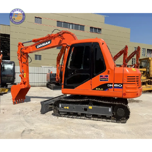 Mini-excavatrice sur chenilles DOOSAN d'occasion DH80, excavatrice Doosan DH55 DH60-7 DH70 DH80 fabriquée en Corée du Sud, excavatrice Doosan DH55-V - Product Image 3