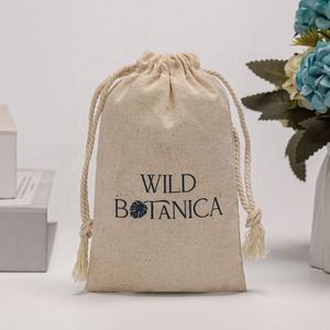 Custom <b>Drawstring</b> Muslin Cotton Gifts Tea Clothing <b>Pouches</b> Cotton Muslin <b>Drawstring</b> Bags - Product Image 2