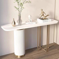 Meubles de salon design moderne, tables consoles en acier inoxydable pour le couloir, décoration intérieure