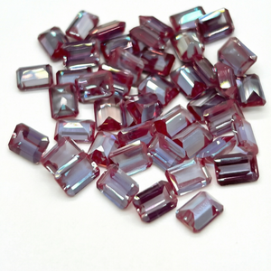 Tourmaline naturelle multicolore, taille baguette, pierre extraite de mine, jeu de couleurs, facettée, rare, pierre précieuse en vrac pour la fabrication de bijoux - Product Image 1