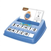 Ensemble de jeu 2-en-1 d'orthographe et de mathématiques - Jouet éducatif STEM pour enfants de 3 ans et plus, apprenez les lettres et l'arithmétique avec des flashcards