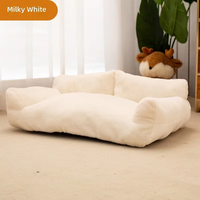 Coussin pour animaux de compagnie 4 saisons, lit canapé épais et chaud pour chat et chien, anti-rayures, lavable, en peluche douce, pour animaux d'intérieur, idéal pour l'été