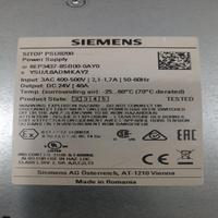 Módulo de Fuente de Alimentación 6EP3437-8SB00-0AY0, Fuente de Alimentación Industrial, Unidad de Fuente de Alimentación Industrial para Riel DIN, Nuevo y Original