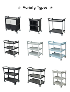 Buffet en acier inoxydable à trois roues, plastique, pour Restaurant, hôtel, Collection <span class=keywords><strong>de</strong></span> plats, nettoyage des aliments, <span class=keywords><strong>chariot</strong></span> <span class=keywords><strong>de</strong></span> nettoyage - Product Image 6