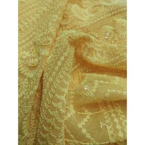 Proveedor Indio de Tela Georgette Schiffli con Diseño Floral, Material Ligero y Suave al Tacto para Prendas Femeninas en Venta - Product Image 6