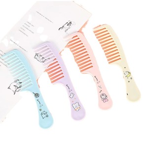Colorful Plastic <b>Hair</b> <b>Combs</b> Mixed Colors Fine Tooth Lightweight Cartoon Design For Student Dormitory Use - Product Image 5