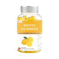 Formule personnalisée 10000mcg pour adultes, gommes à mâcher à la saveur de limonade au citron pour la croissance saine des cheveux, de la peau et des ongles, avec biotine et vitamine C