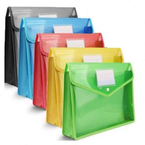 Porte-documents en plastique à 40 pochettes avec fermeture à bouton-pression, grand classeur accordéon imperméable pour documents - Product Image 1