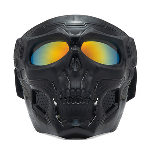 Crâne Horreur Casque <span class=keywords><strong>Masque</strong></span> Hors Route Moto Lunettes Sport Équitation <span class=keywords><strong>Harley</strong></span> Lunettes <span class=keywords><strong>Masque</strong></span> Moto Équitation Lunettes Tactique Casque - Product Image 4