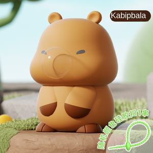 新しいカッピバラプラスチック製プレスパフ、バブルピンチミュージック、クリエイティブでキュートで面白い、子供用ユニセックス減圧玩具 - Product Image 6