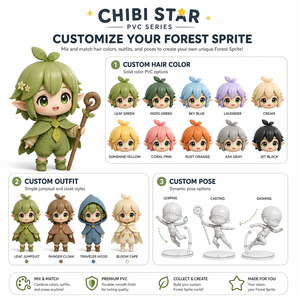 Set di <span class=keywords><strong>Action</strong></span> <span class=keywords><strong>Figure</strong></span> in PVC Personalizzabili con Articolazioni Mobili, Modelli di Personaggi Anime e Cartoni Animati, Scatola da Collezione OEM - Product Image 4