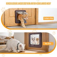 Porte Intelligente pour Chat, Porte Connectée pour Animaux de Compagnie, Détection Radar RFID, Porte Électrique Intelligente pour Chat, Direction d'Entrée/Sortie Contrôlable, Prise en Charge ODM OEM