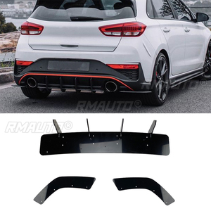 3Pcs Car Rear Bumper Lip Diffuser Spoiler <b>Splitter</b> for Hyundai I30N Hatchback 2020+ Rear Bumper Lower Guard - Product Image 1