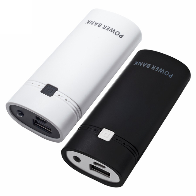 1PCS Detachable Design With Indicator Light For Smart Phone Power Bank Case Battery Practical For 18650 Battery