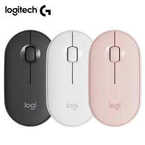 Logitech Pebble M350 Mouse Wireless white silence per Laptop Notebook Pc e Mac ufficio ergonomico best seller portatile economico