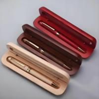 Kunden spezifisch graviertes Logo Luxus-Holz stift mit Box Holz stifte tui Umwelt freundliches Geschenk Holz stiftset