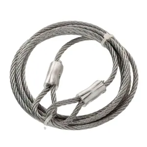 Kabel gantung kualitas tinggi tali kawat baja tahan karat 7x19 untuk Derek
