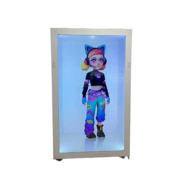 3d Hologram Display Real Time Holograms Holographic Digital Human 86inch Interactive Touch Transparent LCD Holobox