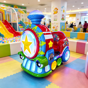 Train à monnayeur pour enfants, voiture à bascule commerciale en fibre <span class=keywords><strong>de</strong></span> verre avec écran HD et <span class=keywords><strong>volant</strong></span> pour centre commercial et parc d'attractions - Product Image 6