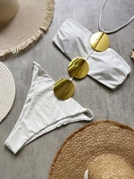 BAJU RENANG 3 Warna Model Bandeau Trendi Wanita Satu Potong Berlapis Ganda Bahan Kain Berkualitas Ukuran S-L