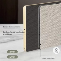 Panneaux muraux en placage de tissu 4x8tf, panneaux de revêtement mural intérieur sans joint, panneaux muraux en PVC, panneaux muraux en bambou et charbon de bois