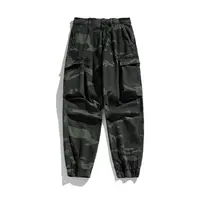 กางเกงลายพรางสไตล์ทหารสำหรับผู้ชาย,กางเกงขายาวลายพรางพร้อมกระเป๋า6ใบกางเกงคาร์โก้ลายพรางกางเกงทหารดีไซน์ใหม่