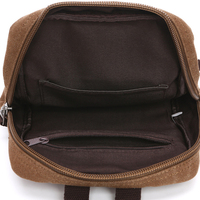 Sac bandoulière vintage en toile de haute qualité pour homme, avec logo personnalisé, sac à bandoulière décontracté et tendance, sac messager multi-poches