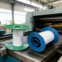 Bobine de câble vide en plastique PP coloré, réutilisable, pour usage domestique, bobine de fil, enrouleur de fil à coudre, cordon, ligne de pêche