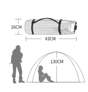 Tente de camping familiale d'extérieur double couche imperméable à armature droite, type Glamping Oxford, ouverture rapide automatique, haute performance - Product Image 6