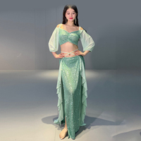 Ensemble de costumes de danse du ventre, robe de danse, ensemble de costumes de scène, tenue de performance pour femmes, danse du ventre