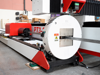 Machine de découpe laser à fibre industrielle de puissance élevée pour tubes et tôles métalliques avec découpe latérale servo, fournie directement par l'usine
