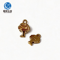 Lianxu – Breloque Arbre Personnalisée OEM ODM avec Logo de Marque, en Alliage de Zinc Plaqué, Accessoires Métalliques DIY, Étiquette