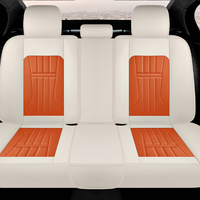 Ensemble complet de housses de siège de voiture en cuir de luxe pour professionnels, protection intérieure complète avec appuie-tête et housse de volant