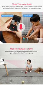 Caméra IP WiFi HD TY-F4, caméra de sécurité intérieure sans fil, caméra CCTV domestique avec suivi automatique intelligent Tuya - Product Image 5