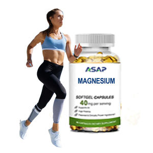 แคปซูลแมกนีเซียมไกลซิเนต100% สารซอฟเจลแมกนีเซียม500มก. ที่ไม่ใช่บัฟเฟอร์ติดฉลากส่วนตัว - Product Image 1