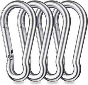 Feistel מגולוון באיכות גבוהה מתכת carabiner פלדה הצמד וו