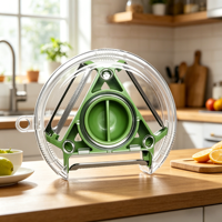 3 In 1 Roterende Ronde Groentefruitschiller Multifunctionele Magische Trio-Fruitschiller Met Roestvrijstalen Mes