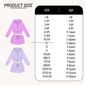 Conjunto Deportivo de Dos Piezas para Niñas, Chaqueta con Capucha de Manga Larga con Bolsillo Canguro y Falda Escalonada en Tela de Yoga - Product Image 5