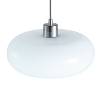 Lustre en verre blanc chaud LED à hauteur réglable de Style Bauhaus du milieu du siècle minimaliste nordique pour le salon