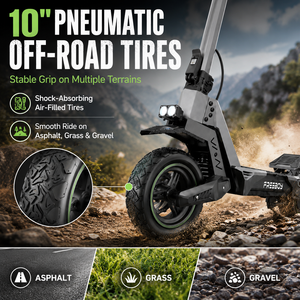 Trottinette avec moteur de roue arrière de 1000 W, 48 V 15 Ah, pneus pneumatiques, frein à disque mécanique pour les déplacements urbains quotidiens HK-J11 Ultra El - Product Image 6
