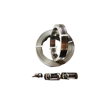 King of Hoof Hoops Stainless Steel Hose <b>Clamps</b> 304SS Adjustable Perforated <b>Straps</b> For DIY Repair Replacement - Product Image 4