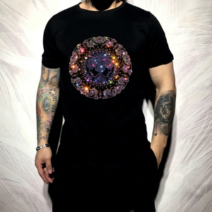 Camisetas de manga corta de alta calidad con diamantes de imitación para hombre, camisetas con estampado de sublimación para hombre - Product Image 1